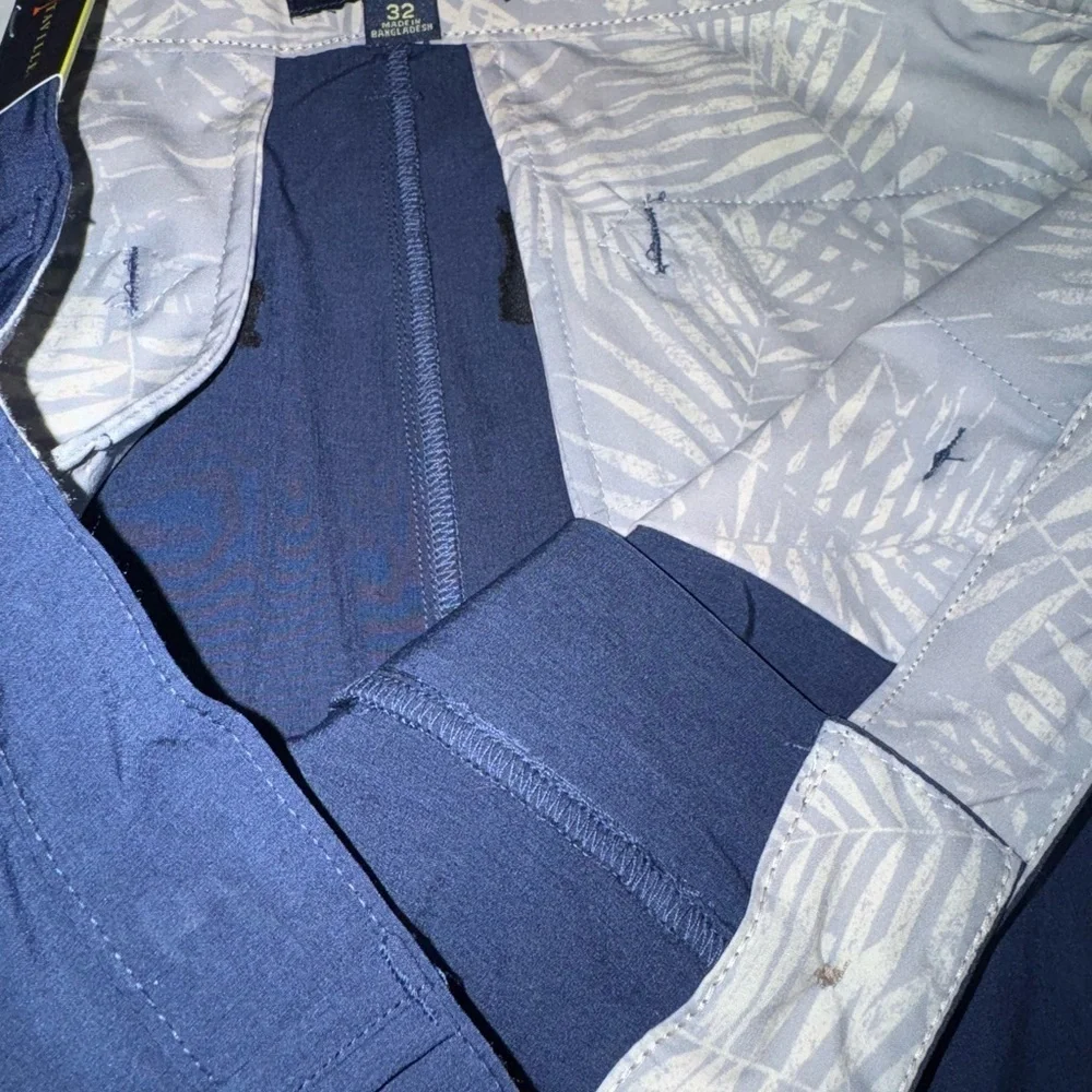 Margaritaville Blue Quick Dry Streach Shorts Size 32, NWT